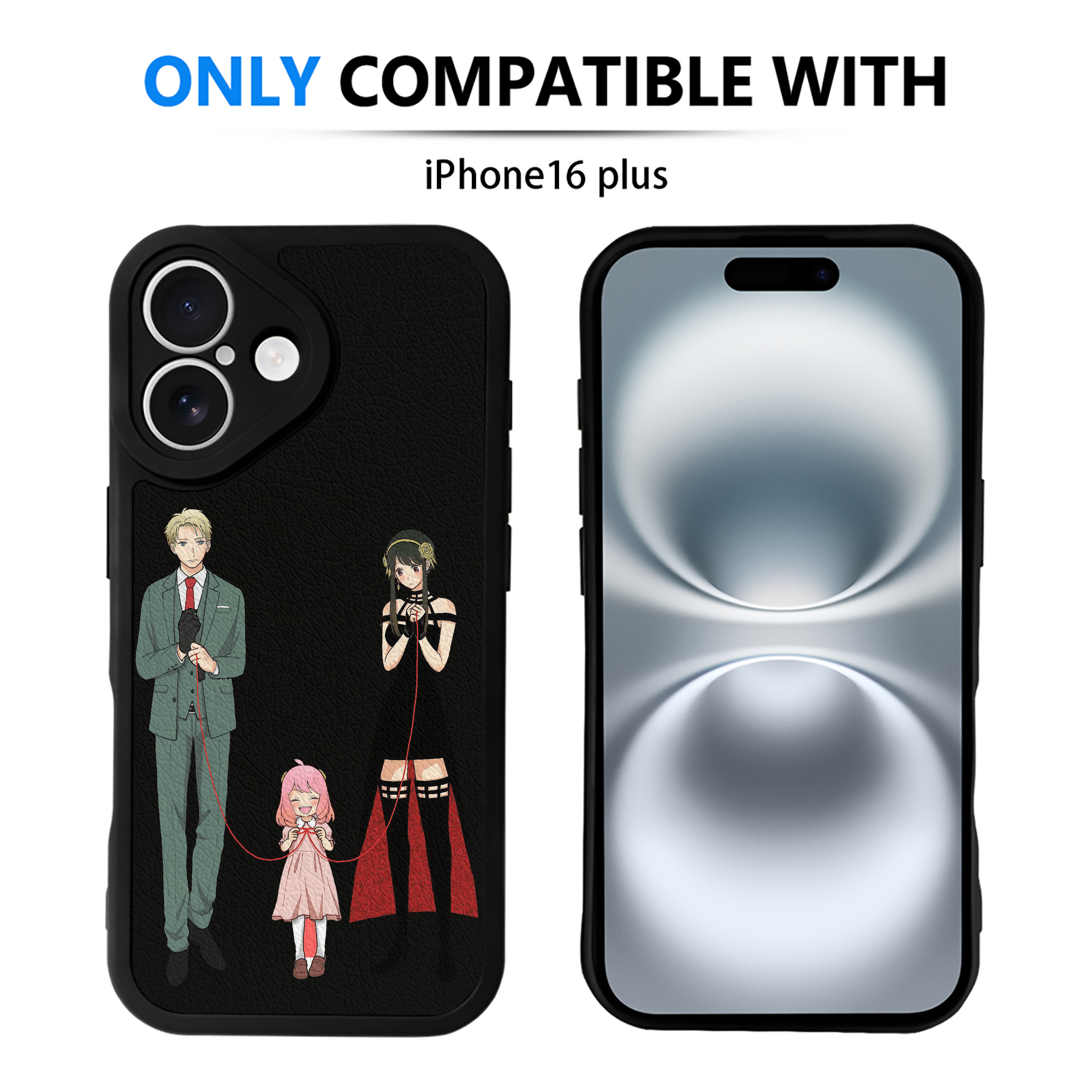 （画像用） SPY×FAMILY间谍家家酒 【iPhone 16シリーズ対応】シリコンスマホケース（レザー調） 材質：シリコン